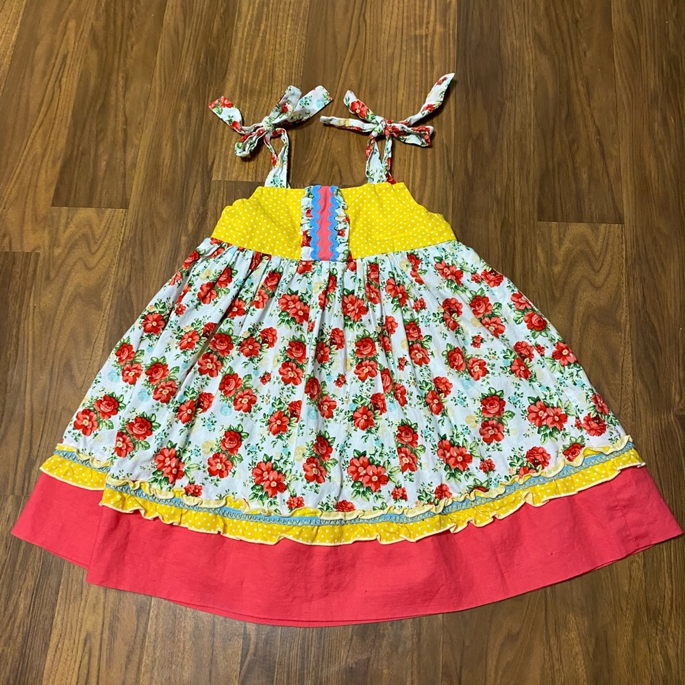 Handmade dress little girls size 4-5.